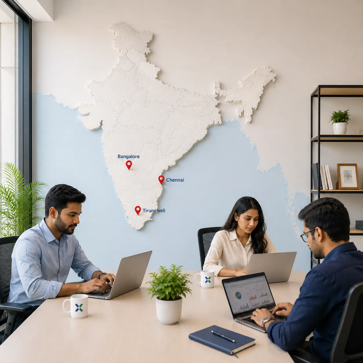 ZoFlowX Zoho consulting team across Chennai, Bangalore, and Tirunelveli